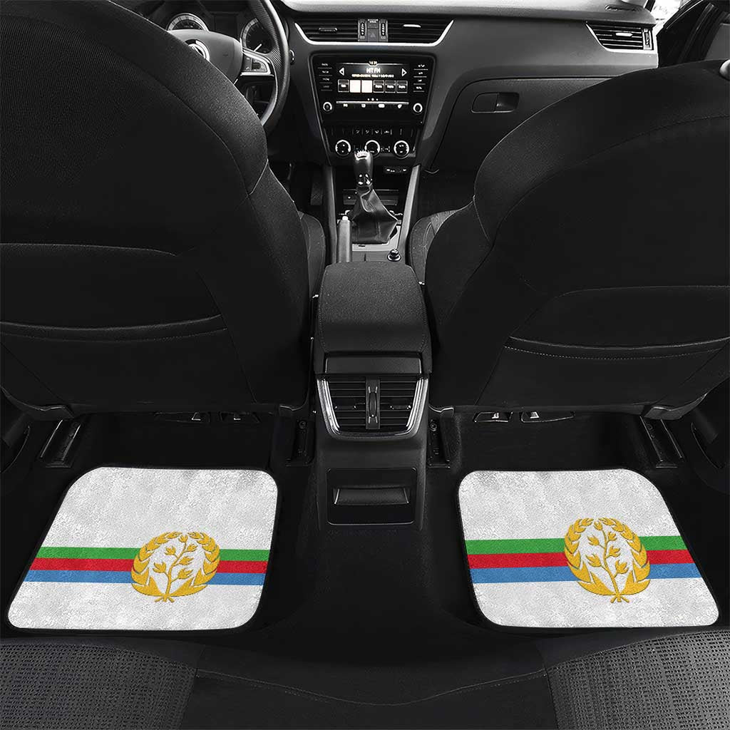 Custom Eritrea Martyrs' Day Car Mats 20 June Shida Shoes With Candles - White