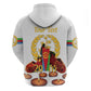 Custom Eritrea Martyrs' Day Hoodie 20 June Shida Shoes With Candles - White