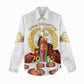 Custom Eritrea Martyrs' Day Women Casual Shirt 20 June Shida Shoes With Candles - White LT14