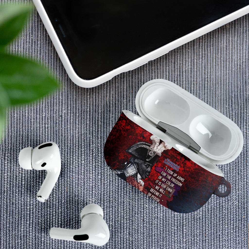 Toussaint Louverture Afro Haiti AirPods Case Haitian Father Grunge Style - African Pride