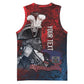 Personalized Toussaint Louverture Afro Haiti Basketball Jersey Haitian Father Grunge Style - African Pride