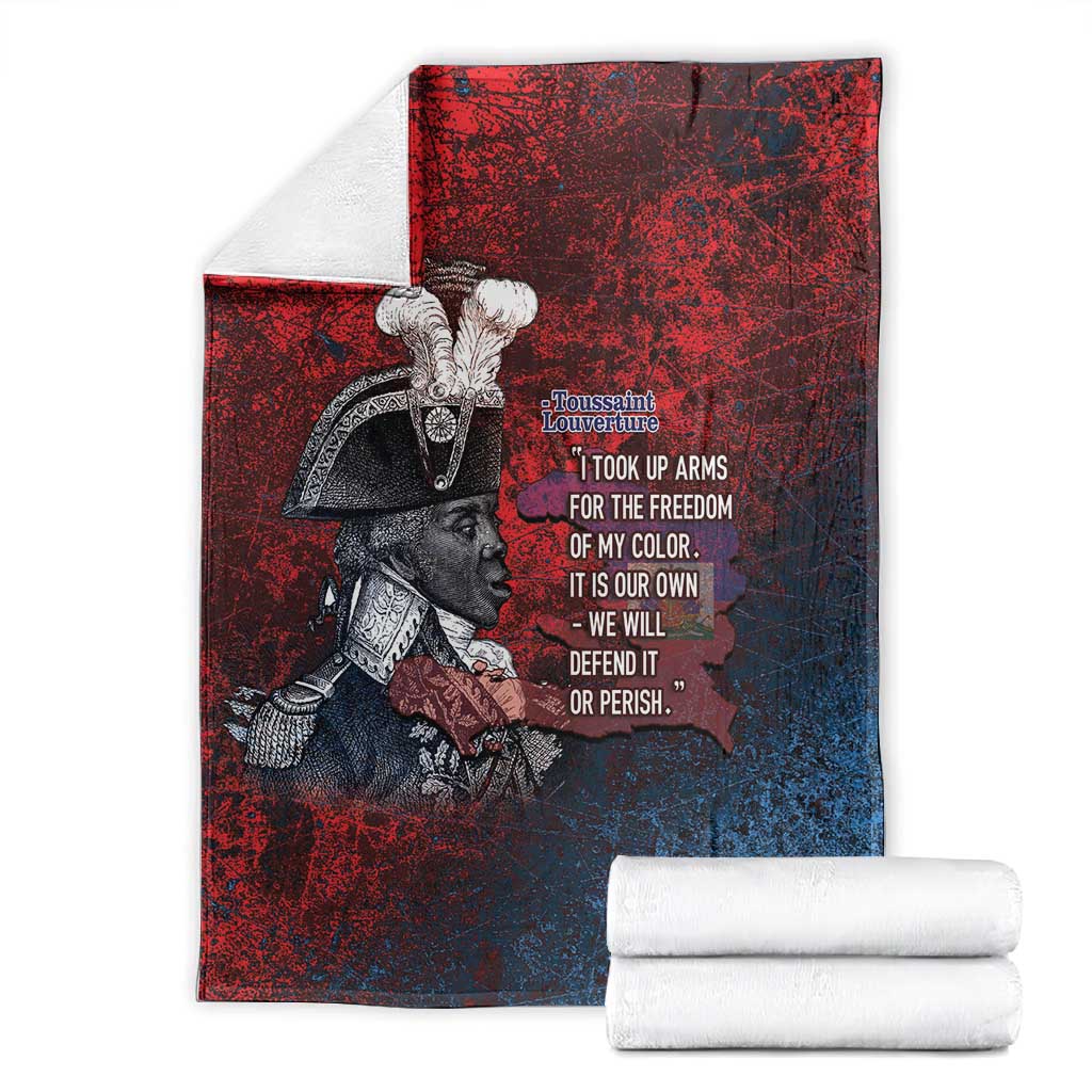 Toussaint Louverture Afro Haiti Blanket Haitian Father Grunge Style - African Pride