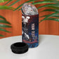 Personalized Toussaint Louverture Afro Haiti 4 in 1 Can Cooler Tumbler Haitian Father Grunge Style - African Pride