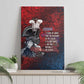 Toussaint Louverture Afro Haiti Canvas Wall Art Haitian Father Grunge Style - African Pride