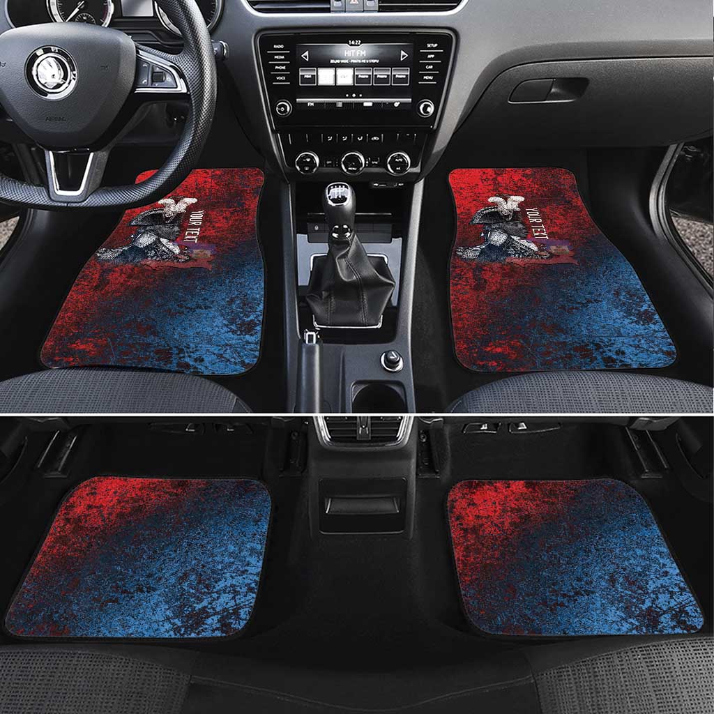 Personalized Toussaint Louverture Afro Haiti Car Mats Haitian Father Grunge Style - African Pride