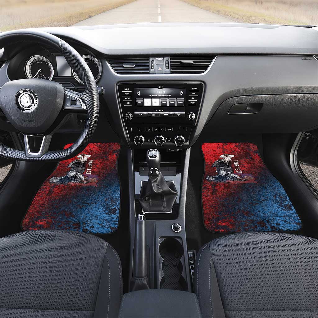 Personalized Toussaint Louverture Afro Haiti Car Mats Haitian Father Grunge Style - African Pride