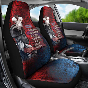 Toussaint Louverture Afro Haiti Car Seat Cover Haitian Father Grunge Style - African Pride