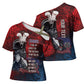 Personalized Toussaint Louverture Afro Haiti Cross Shoulder Shirt Haitian Father Grunge Style - African Pride