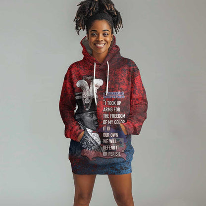 Personalized Toussaint Louverture Afro Haiti Hoodie Dress Haitian Father Grunge Style - African Pride