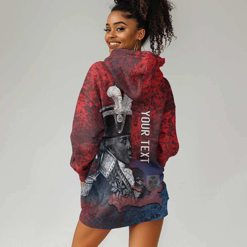 Personalized Toussaint Louverture Afro Haiti Hoodie Dress Haitian Father Grunge Style - African Pride