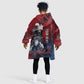 Personalized Toussaint Louverture Afro Haiti Kid Wearable Blanket Hoodie Haitian Father Grunge Style - African Pride