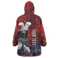 Personalized Toussaint Louverture Afro Haiti Kid Wearable Blanket Hoodie Haitian Father Grunge Style - African Pride