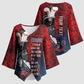 Personalized Toussaint Louverture Afro Haiti Kimono Sleeve Blouse Haitian Father Grunge Style - African Pride
