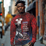 Personalized Toussaint Louverture Afro Haiti Long Sleeve Shirt Haitian Father Grunge Style - African Pride