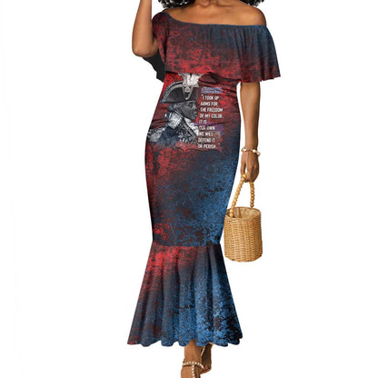 Personalized Toussaint Louverture Afro Haiti Mermaid Dress Haitian Father Grunge Style - African Pride