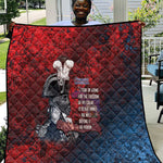 Toussaint Louverture Afro Haiti Quilt Haitian Father Grunge Style - African Pride