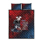 Toussaint Louverture Afro Haiti Quilt Bed Set Haitian Father Grunge Style - African Pride