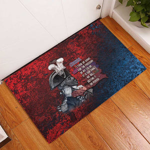 Toussaint Louverture Afro Haiti Rubber Doormat Haitian Father Grunge Style - African Pride