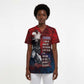 Personalized Toussaint Louverture Afro Haiti Scrub Top Haitian Father Grunge Style - African Pride