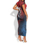 Personalized Toussaint Louverture Afro Haiti Short Sleeve Bodycon Dress Haitian Father Grunge Style LT14