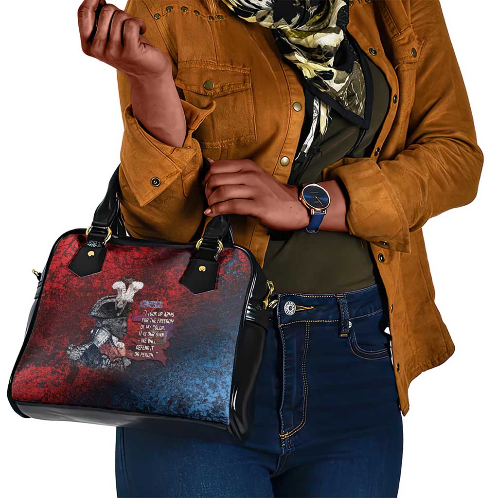 Toussaint Louverture Afro Haiti Shoulder Handbag Haitian Father Grunge Style - African Pride