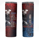 Personalized Toussaint Louverture Afro Haiti Skinny Tumbler Haitian Father Grunge Style - African Pride