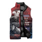 Personalized Toussaint Louverture Afro Haiti Sleeveless Puffer Jacket Haitian Father Grunge Style - African Pride