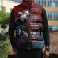 Personalized Toussaint Louverture Afro Haiti Sleeveless Puffer Jacket Haitian Father Grunge Style - African Pride