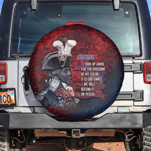 Toussaint Louverture Afro Haiti Spare Tire Cover Haitian Father Grunge Style - African Pride