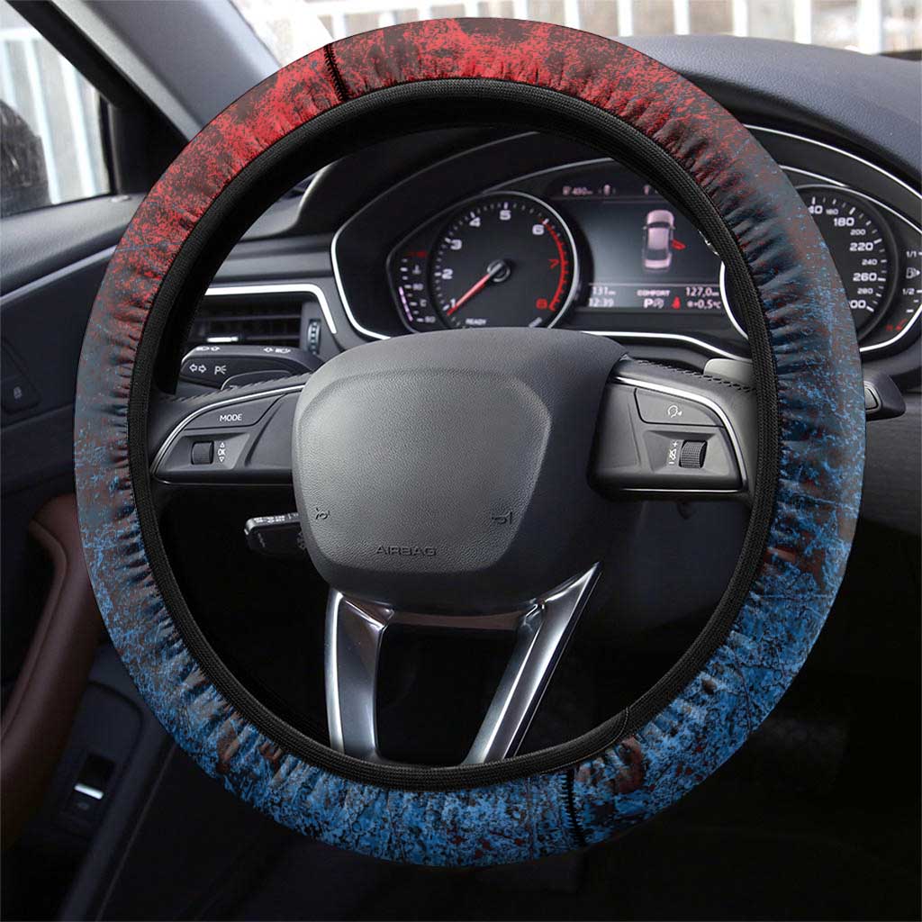 Toussaint Louverture Afro Haiti Steering Wheel Cover Haitian Father Grunge Style - African Pride