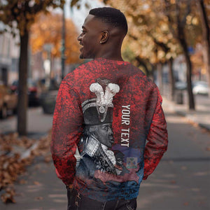 Personalized Toussaint Louverture Afro Haiti Sweatshirt Haitian Father Grunge Style - African Pride
