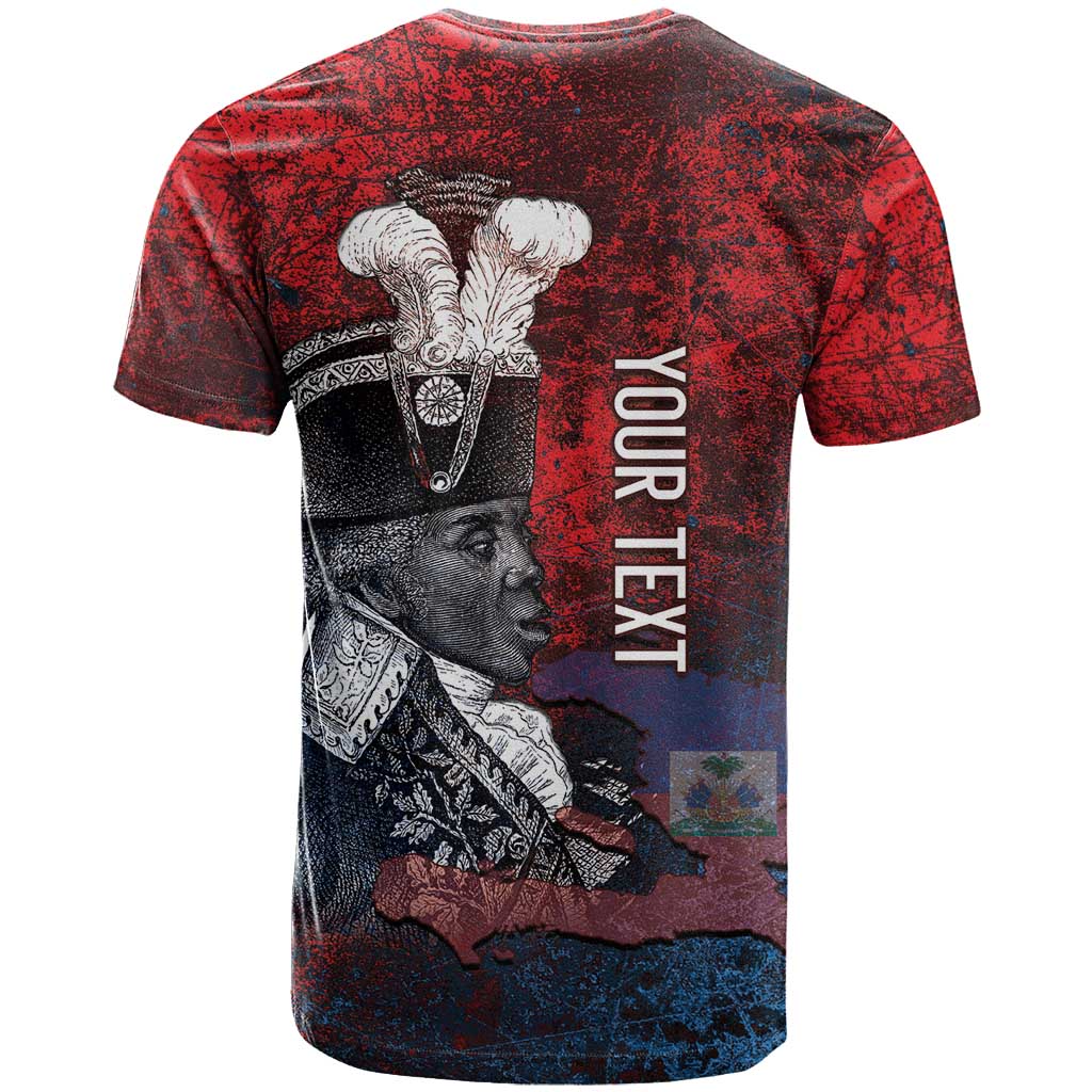 Personalized Toussaint Louverture Afro Haiti T shirt Haitian Father Grunge Style - African Pride