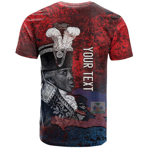 Personalized Toussaint Louverture Afro Haiti T shirt Haitian Father Grunge Style - African Pride