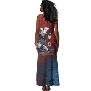 Personalized Toussaint Louverture Afro Haiti Tank Maxi Dress Haitian Father Grunge Style - African Pride