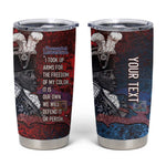 Personalized Toussaint Louverture Afro Haiti Tumbler Cup Haitian Father Grunge Style - African Pride