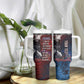 Personalized Toussaint Louverture Afro Haiti Tumbler With Handle Haitian Father Grunge Style - African Pride