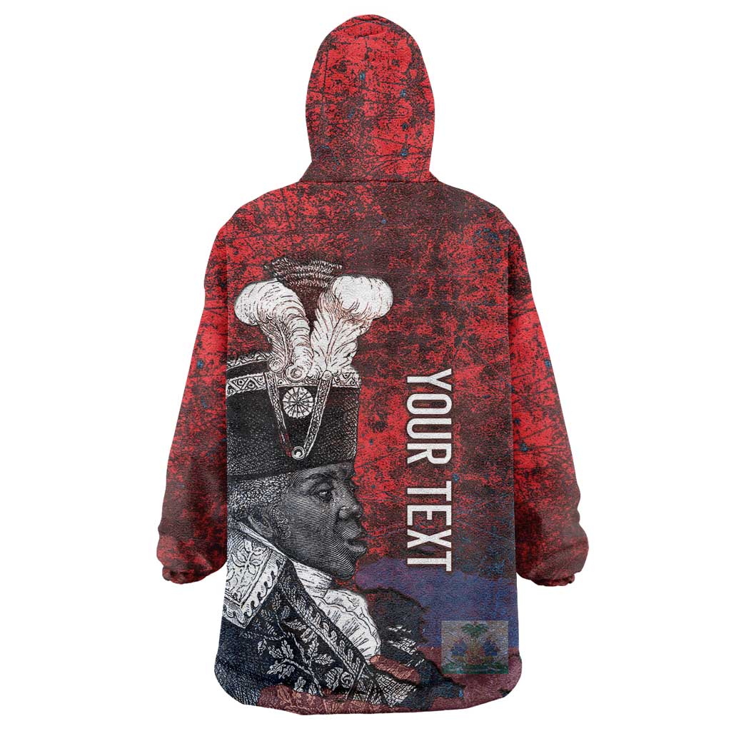 Personalized Toussaint Louverture Afro Haiti Wearable Blanket Hoodie Haitian Father Grunge Style - African Pride