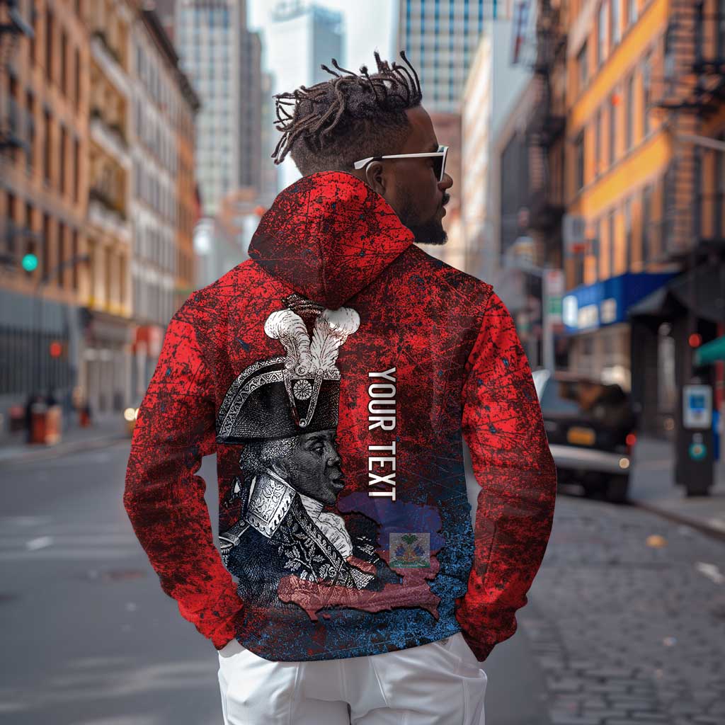 Personalized Toussaint Louverture Afro Haiti Zip Hoodie Haitian Father Grunge Style - African Pride