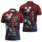Personalized Toussaint Louverture Afro Haiti Zipper Polo Shirt Haitian Father Grunge Style - African Pride