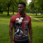 Personalized Toussaint Louverture Afro Haiti Zipper Polo Shirt Haitian Father Grunge Style - African Pride