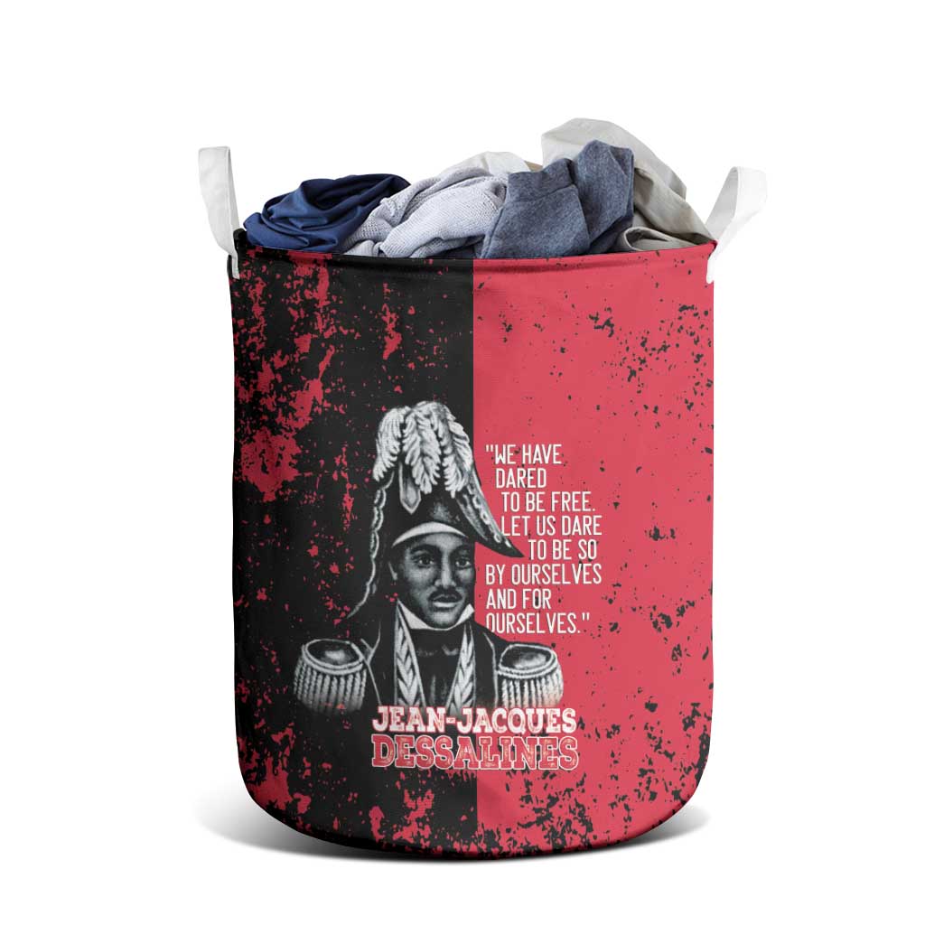 Jean-Jacques Dessalines Afro Haiti Laundry Basket Emperor Of First Empire Grunge Style - African Pride