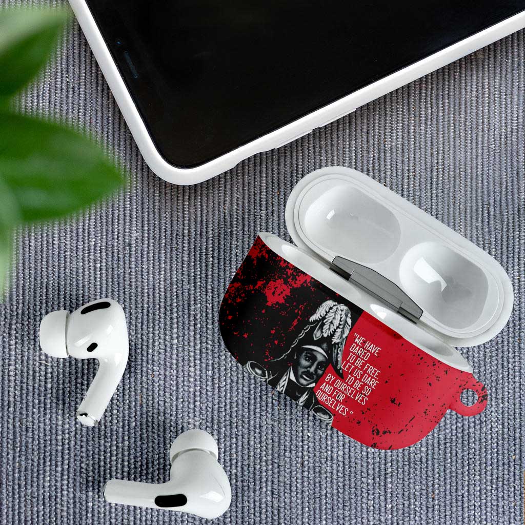 Jean-Jacques Dessalines Afro Haiti AirPods Case Emperor Of First Empire Grunge Style - African Pride