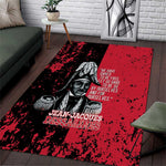 Jean-Jacques Dessalines Afro Haiti Area Rug Emperor Of First Empire Grunge Style - African Pride