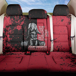 Jean-Jacques Dessalines Afro Haiti Back Car Seat Cover Emperor Of First Empire Grunge Style - African Pride