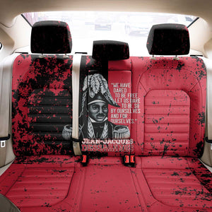 Jean-Jacques Dessalines Afro Haiti Back Car Seat Cover Emperor Of First Empire Grunge Style - African Pride
