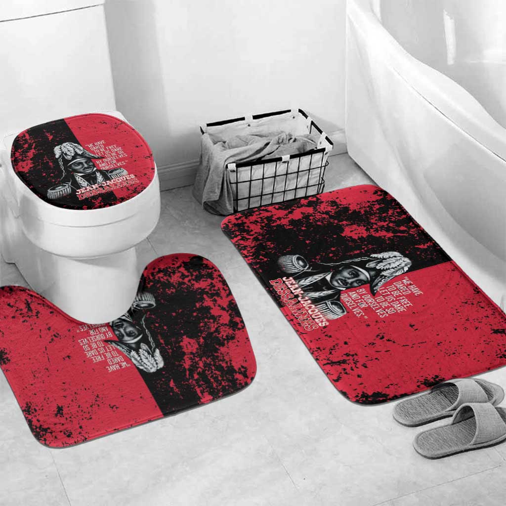 Jean-Jacques Dessalines Afro Haiti Bathroom Set Emperor Of First Empire Grunge Style - African Pride
