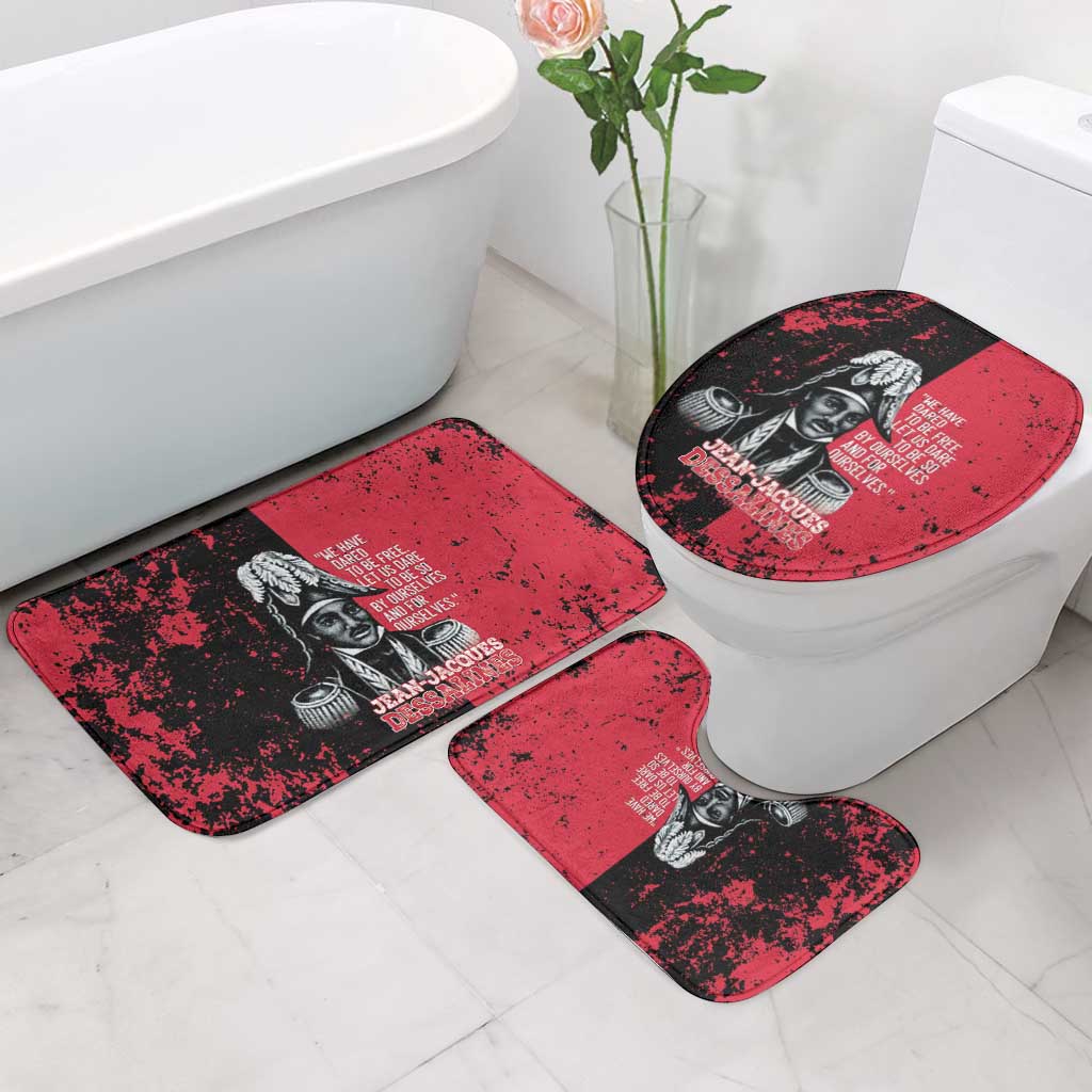 Jean-Jacques Dessalines Afro Haiti Bathroom Set Emperor Of First Empire Grunge Style - African Pride
