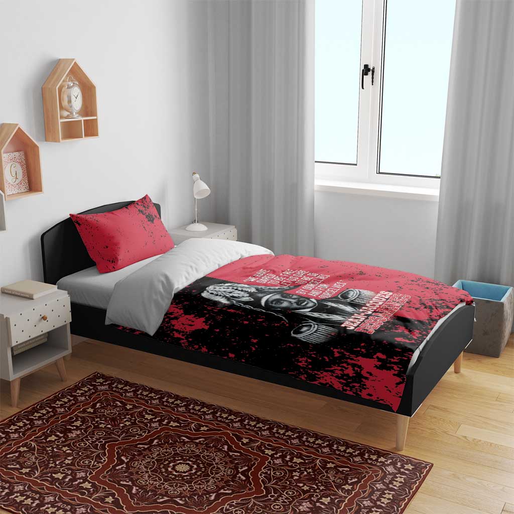 Jean-Jacques Dessalines Afro Haiti Bedding Set Emperor Of First Empire Grunge Style - African Pride