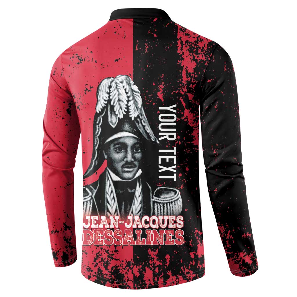 Personalized Jean-Jacques Dessalines Afro Haiti Button Sweatshirt Emperor Of First Empire Grunge Style