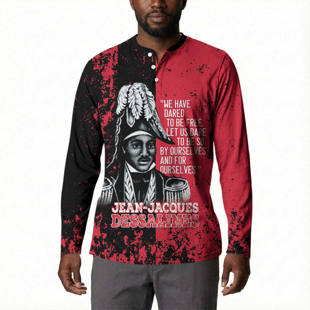 Personalized Jean-Jacques Dessalines Afro Haiti Button Sweatshirt Emperor Of First Empire Grunge Style